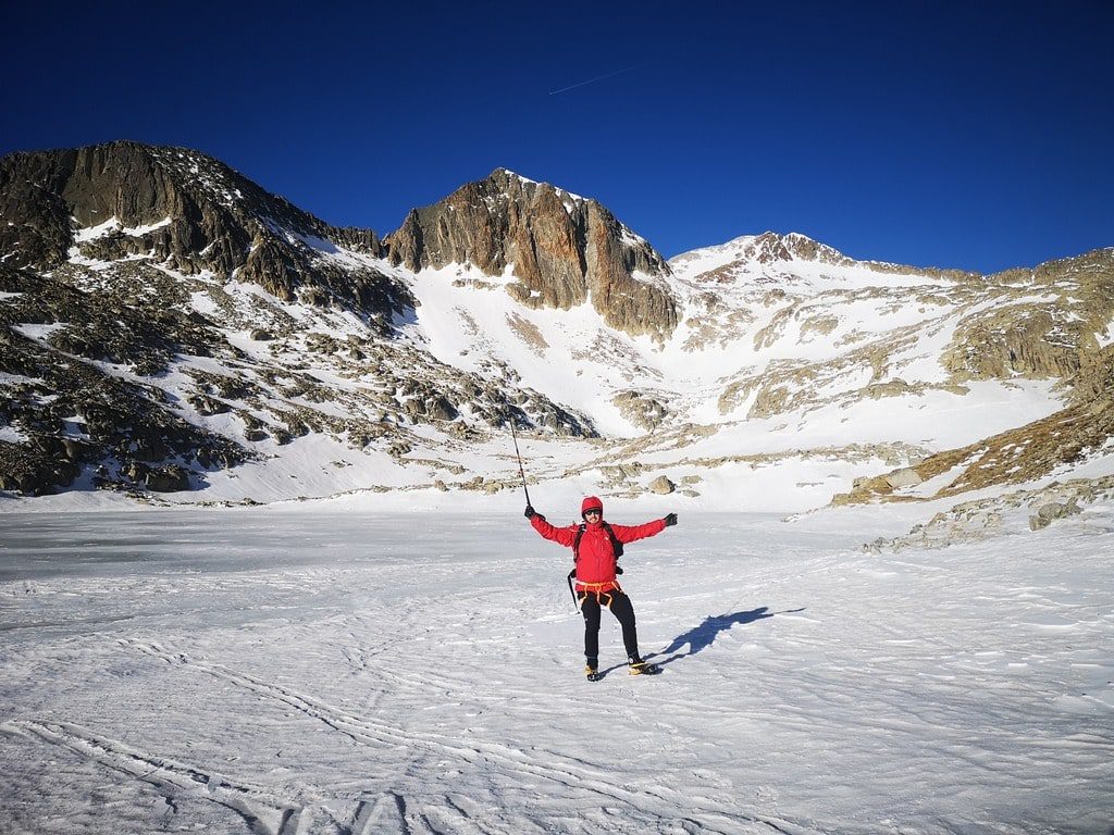 Invierno alpinismo