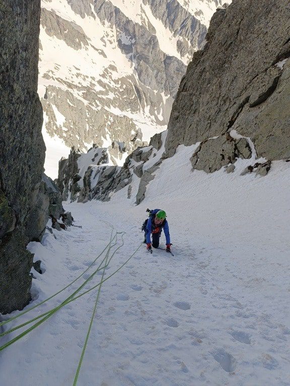 Invierno alpinismo