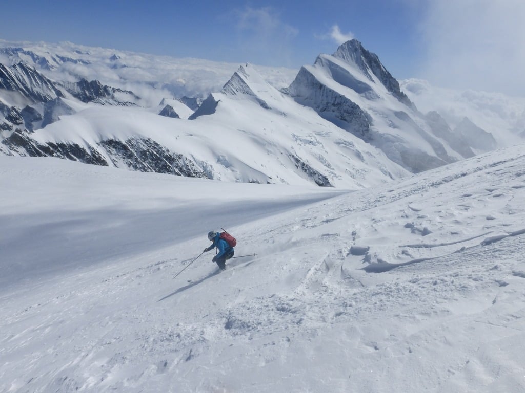 Alpes invierno esqui de montaña