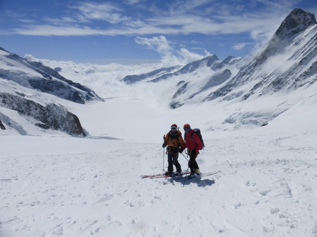 Alpes invierno esqui de montaña