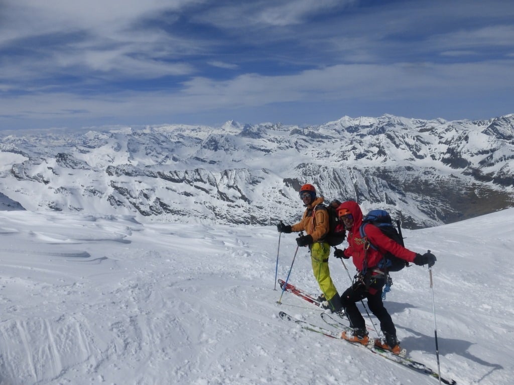 Alpes invierno esqui de montaña